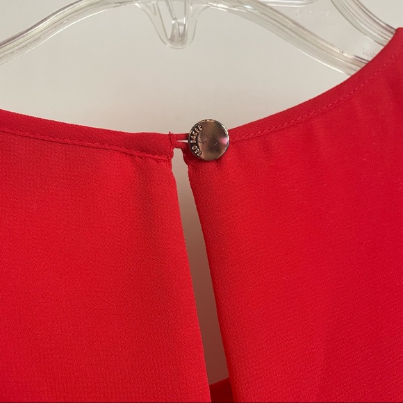 Ted Baker Glana Circle Hem Mini Dress Orange - Picture 7 of 10